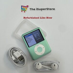 Refurbished Apple iPod Nano 3rd Generation 8GB Green Bundle + 1 YR CPS Warranty